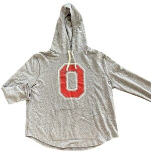 TAILGATE Ohio State University Buckeyes Grey Heather Hoodie NCAA Size MEDIUM